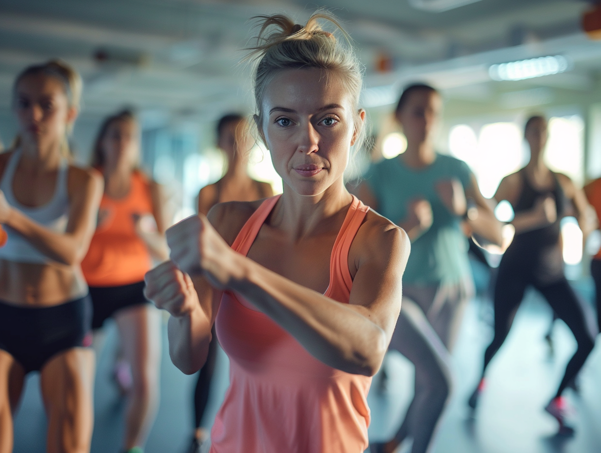 Різноманітна група людей у фітнес-залі